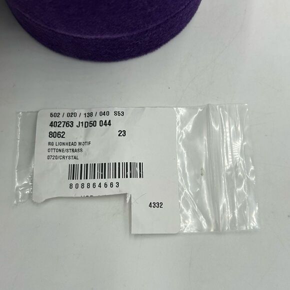 Men’s Gucci iconic Lionhead crystal motif ring size 10 made in Italy - Picture 7 of 9